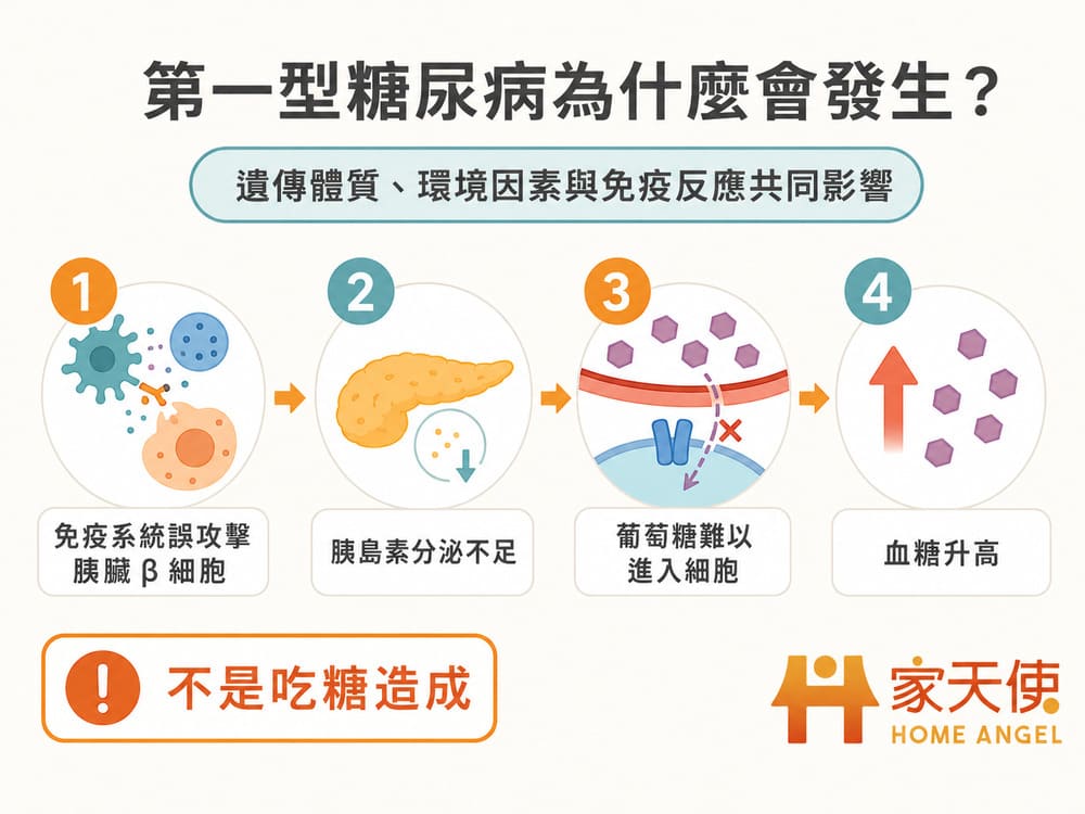 第一型糖尿病發生原因
